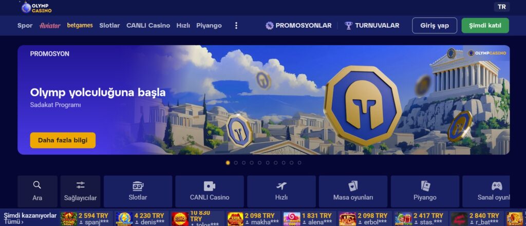Olimp Casino Türkiye — Resmi Web Sitesi